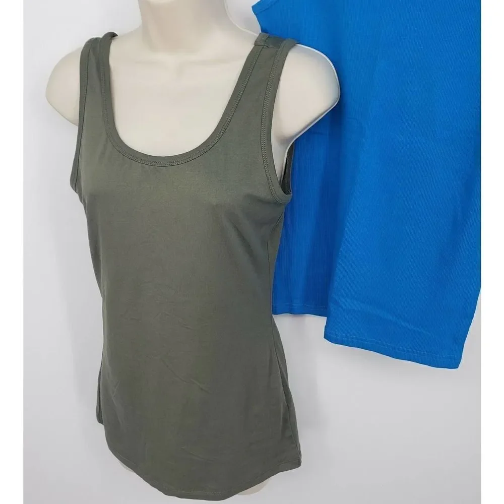 Lot of 3 Faded Glory Jean Shorts & Tank Tops 14 Lg